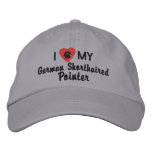 I Love My German Shorthaired Pointer Embroidered Baseball Cap