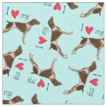 I Love my German Shorthaired Pointer Fabric