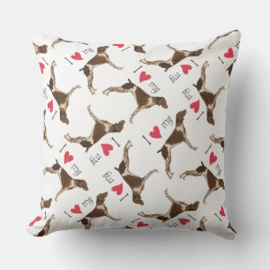 I Love my German Shorthaired Pointer Outdoor Pillow