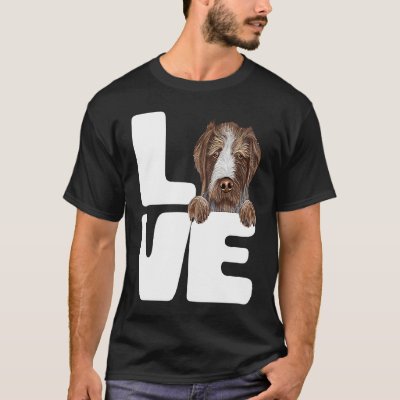 I Love My German Wirehaired Pointer Dog T-Shirt