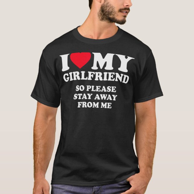 I Love My GF I Heart My Girlfriend GF Couples Matc T-Shirt (Front)