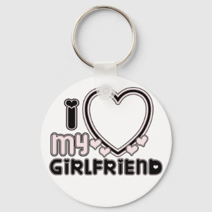 i love my gf keychain