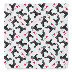 I Love my Giant Schnauzer Bandana