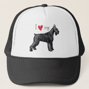 I Love my Giant Schnauzer Trucker Hat