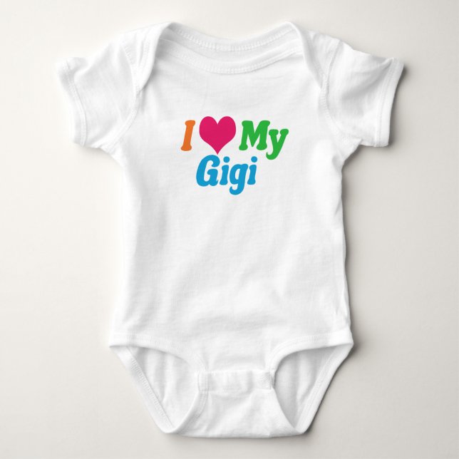 I Love My Gigi Baby Bodysuit (Front)