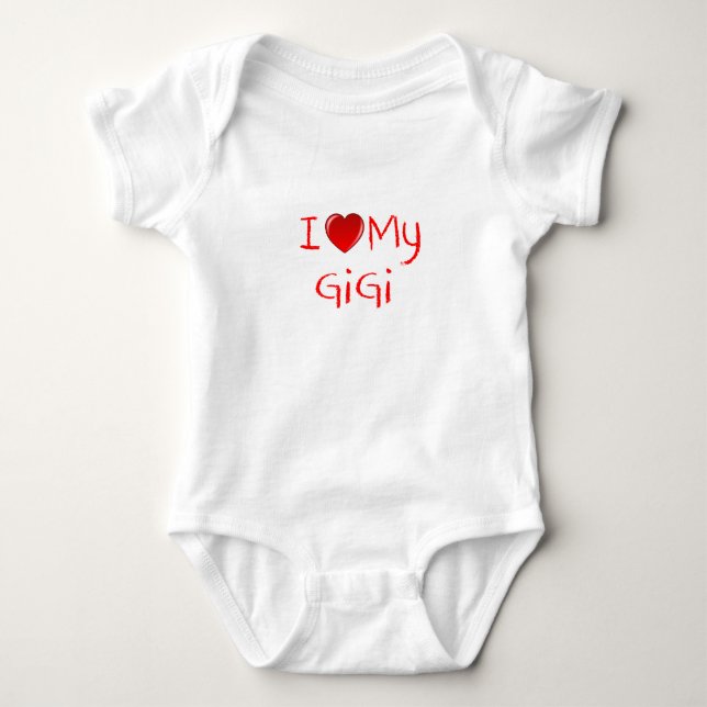 I Love My GiGi Infant & Toddler T-Shirt Baby Bodysuit (Front)