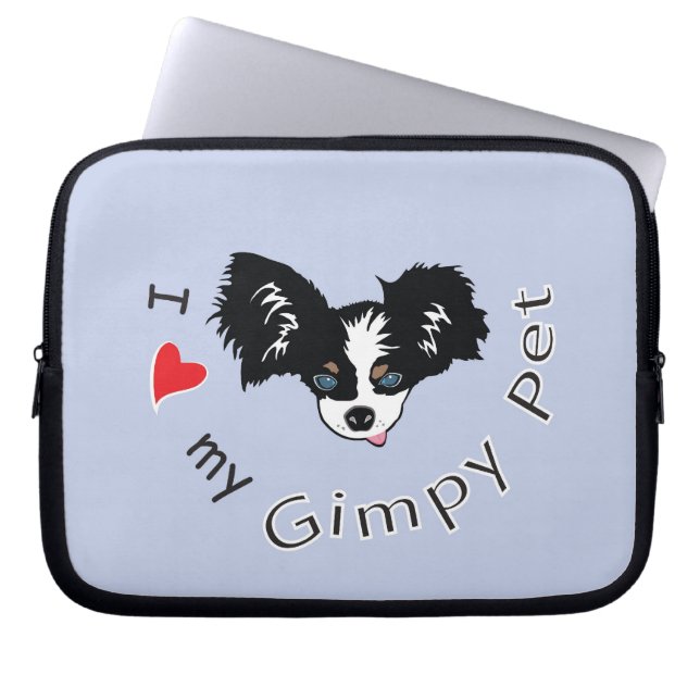 I love my Gimpy Pet Laptop Sleeve (Front)