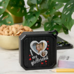 I Love My Girlfriend 2 Photos Outdoor Bluetooth Speaker<br><div class="desc">Create your own I Love My Girlfriend Heart 2 PhotoS Outdoor Bluetooth Speaker with this modern and funny shirt template featuring a cool slab serif font and girlfriend photos into cute bubbly hearts. Add your own photo, your name or any personalized text. All colors and fonts are fully customizable! Make...</div>