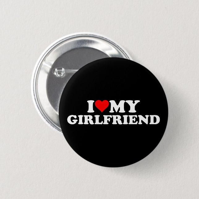 I Love My Girlfriend 3BK1 Button (Front & Back)