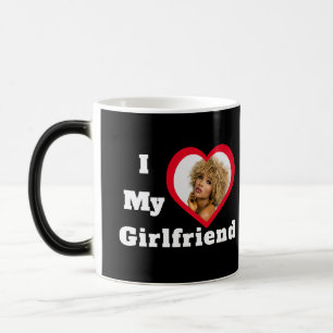 I Love My Girlfriend Bae Personalized Custom Photo Color Morph Mug