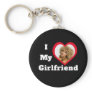 I Love My Girlfriend Bae Personalized Custom Photo Keychain