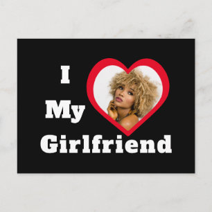 I Love My Girlfriend Bae Personalized Custom Photo Postcard