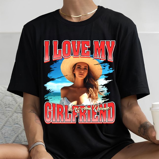 I Love My Girlfriend bootleg valentines day rap T-Shirt (Creator Uploaded)
