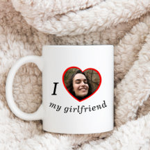 I Love My Girlfriend Boyfriend Custom Photo Text