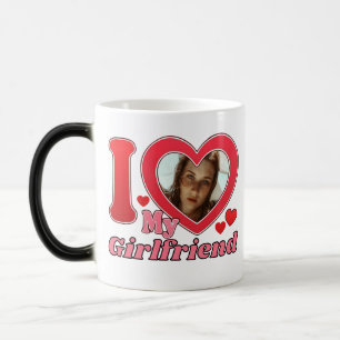 I Love My Girlfriend Boyfriend Wife Husband Photo Color Morph Mug
