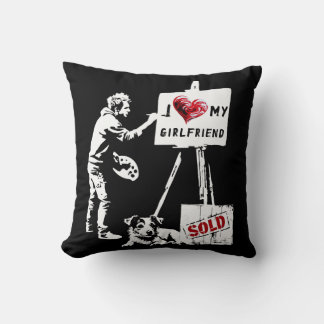 I Love My Girlfriend, Boyfriend, Wife, Husband Throw Pillow