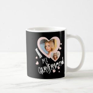 I Love My Girlfriend Chalkboard Doodles Black Cute Coffee Mug