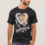 I love my Girlfriend Chalkboard Doodles Black Cute T-Shirt<br><div class="desc">Create your own I love my girlfriend cute chic girly blush pink and charcoal white and black tshirts. This shirt can be a cringe, funny bf anniversary gift. Force your boyfriend to wear this super cute tiktok trend shirt all the time. He will receive a lot of compliments at school...</div>