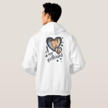 I love my Girlfriend Charcoal photo front and back Hoodie<br><div class="desc">Create your own I love my girlfriend charcoal dark grey and white hoodie shirt. This shirt can be a cringe, funny bf anniversary gift. Force your boyfriend to wear this super cute tiktok trend shirt all the time. He will receive a lot of compliments at school and on Instagram. The...</div>