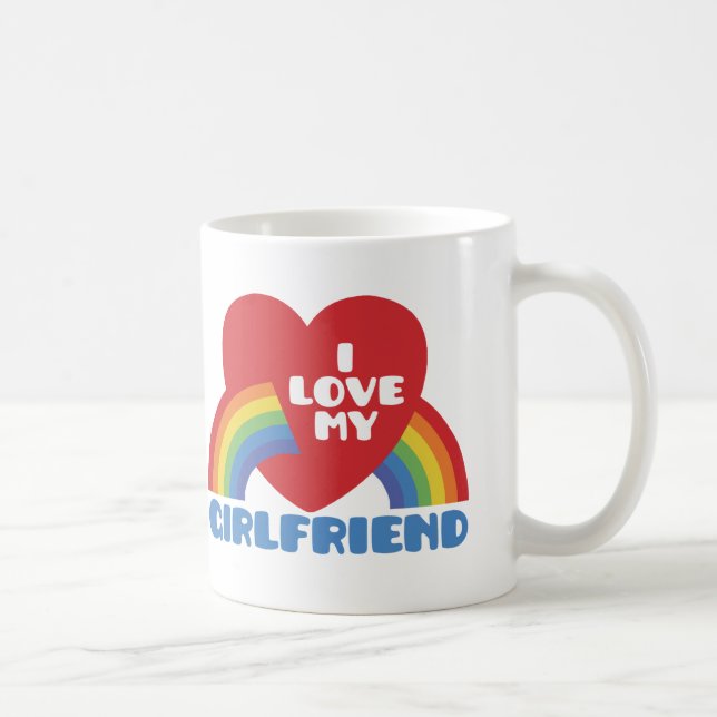 I Love My Girlfriend Coffee Mug (Right)