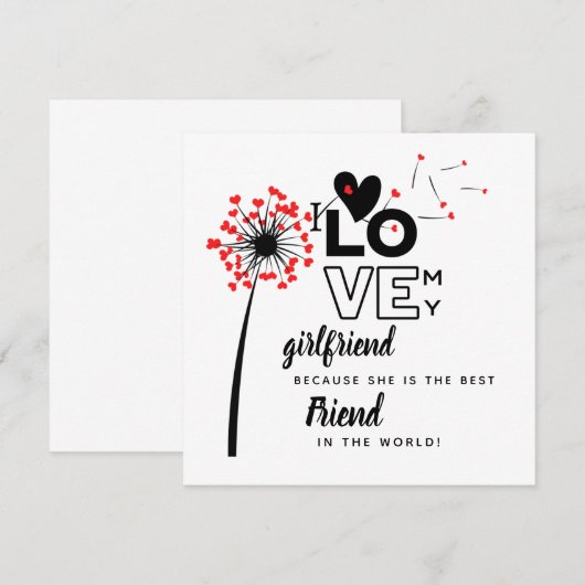 I Love My Girlfriend Custom Best Friend Gift (Front/Back)