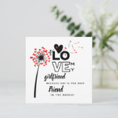 I Love My Girlfriend Custom Best Friend Gift (Standing Front)