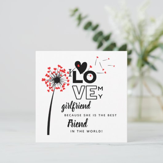 I Love My Girlfriend Custom Best Friend Gift (Standing Front)