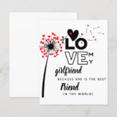 I Love My Girlfriend Custom Best Friend Gift (Front/Back)