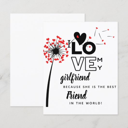 I Love My Girlfriend Custom Best Friend Gift (Front/Back)