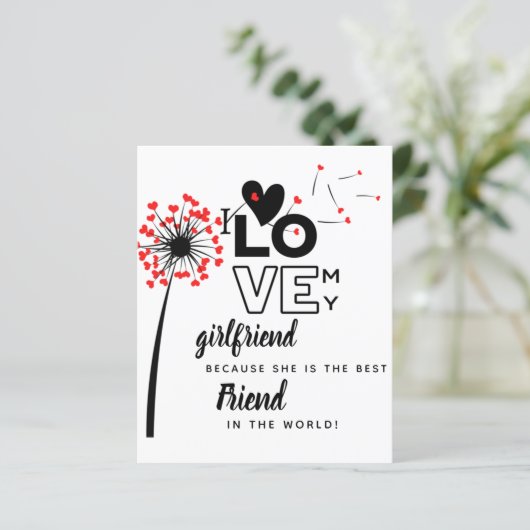 I Love My Girlfriend Custom Best Friend Gift (Standing Front)