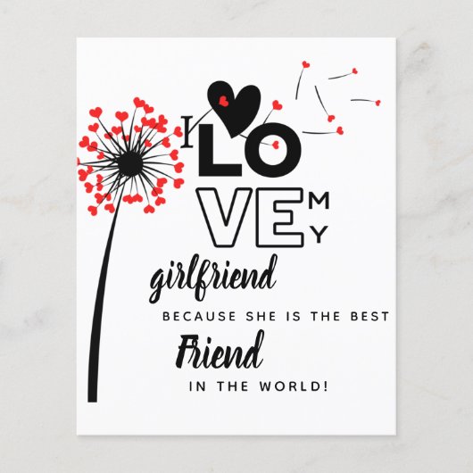 I Love My Girlfriend Custom Best Friend Gift (Front)