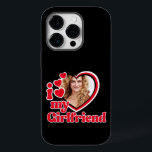 I Love My Girlfriend Custom Black Case-Mate iPhone 14 Pro Case<br><div class="desc">I Love My Girlfriend - upload a photo for inside the heart</div>