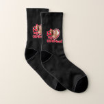 I Love My Girlfriend Custom Black  Socks<br><div class="desc">I Love My Girlfriend - upload a photo for inside the heart</div>