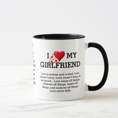 I LOVE MY GIRLFRIEND Custom Christian Mug