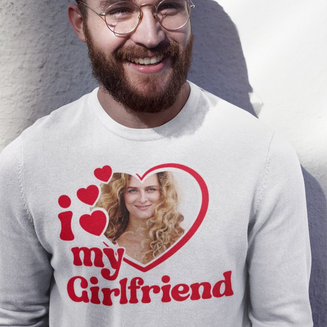 I Love My Girlfriend Custom Crewneck  Sweatshirt (Creator Uploaded)