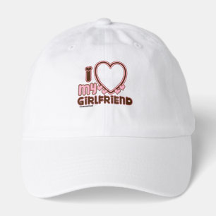 I Love My Girlfriend Custom Hat