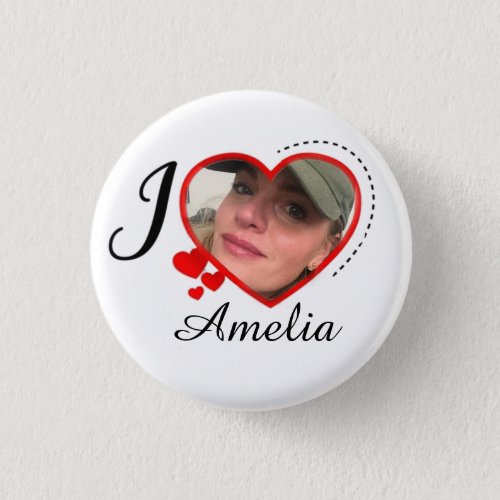 I Love My Girlfriend Custom Personalized Button