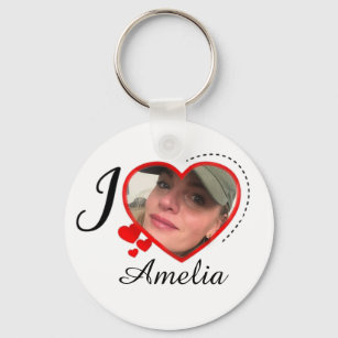 I Love My Girlfriend Custom Personalized Keychain