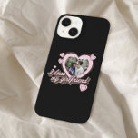 I Love My Girlfriend Custom Photo Personalized iPhone 14 Case<br><div class="desc">I Love My Girlfriend Custom Photo iPhone Case. Perfect gift for valentines day,  anniversary or birthday. Features retro script font and hearts.</div>