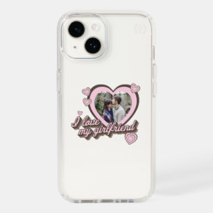 I Love My Girlfriend Custom Photo Speck iPhone 14 Case