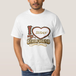 I Love My Girlfriend Custom T-Shirt