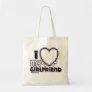 I Love My Girlfriend Custom T-shirt Tote Bag
