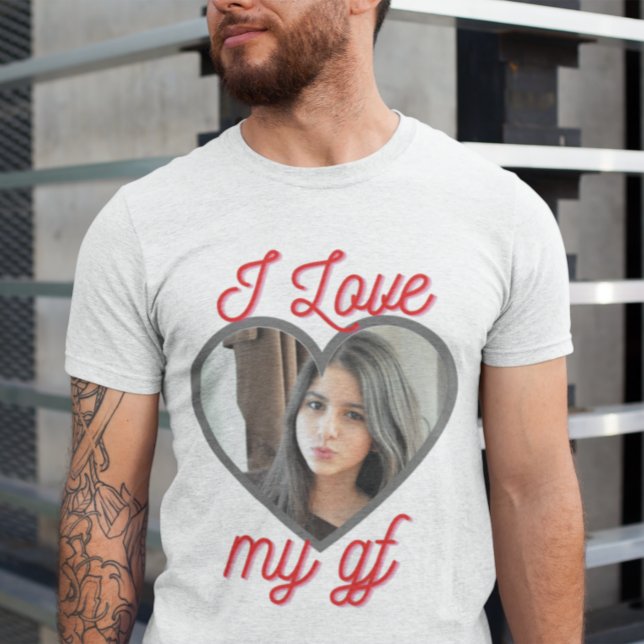 I Love My Girlfriend Customizable T-Shirt (Creator Uploaded)