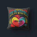 I Love My Girlfriend Graffiti Custom Name Throw Pillow<br><div class="desc">I Love My Girlfriend Graffiti Custom Name is the perfect boyfriend shirt. Modern graffiti art with heart and name. Make a bold statement. Decorate your favorite living space with this stylish throw pillow.</div>