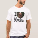 I Love My Girlfriend Heart Custom Photo T-Shirt I Love My Girlfriend Heart Custom Photo T-Shirt