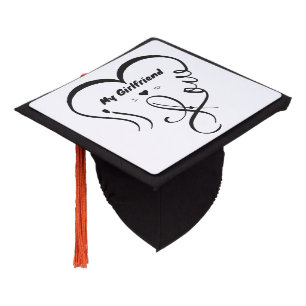 I Love My Girlfriend - I ♥ Us Graduation Cap Topper