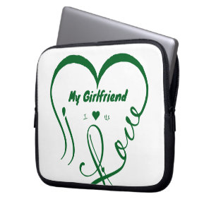 I Love My Girlfriend - I ♥ Us Laptop Sleeve