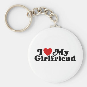 i love my girlfriend keyring