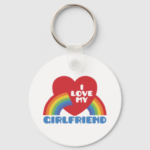 I Love My Girlfriend Keychain