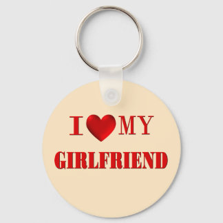 I Love My Girlfriend Keychain
